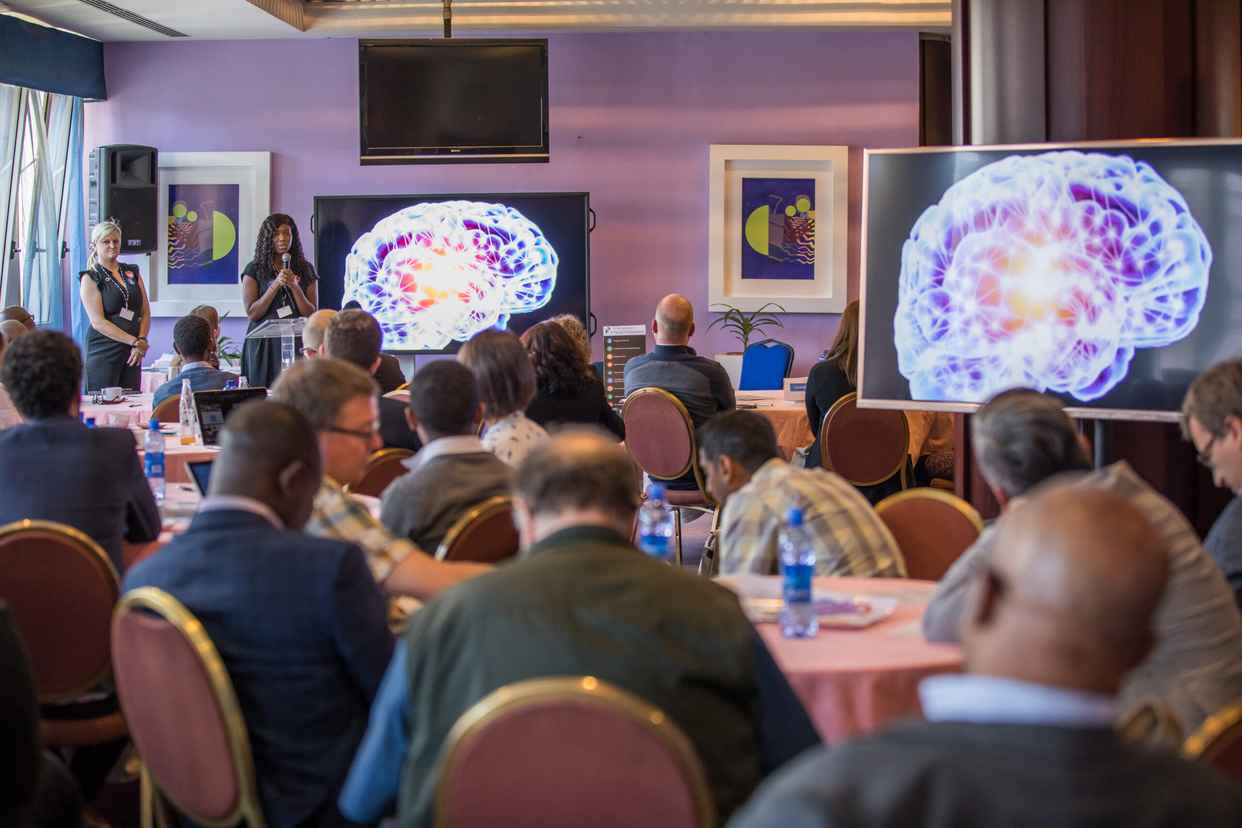 Participants attend scientific track sessions during the Grand Challenges Annual Meeting 2019 Grand Challenges Annual Meeting at the United Nations Conference Centre in Addis Ababa, Ethiopia on October 29, 2019.